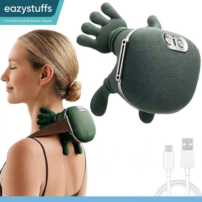 Rechargeable Electric Neck & Shoulder Massager – Kneading, 3 Speeds & Timer